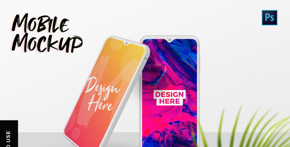 Мокап для продукта на тему графика