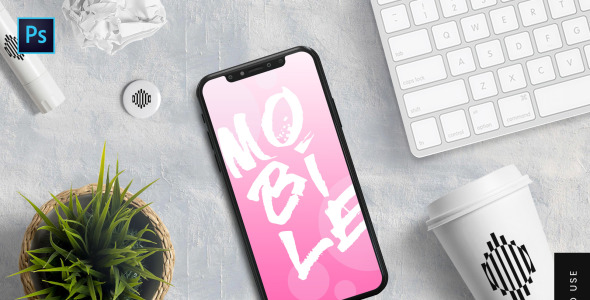 Мокап для продукта на тему графика