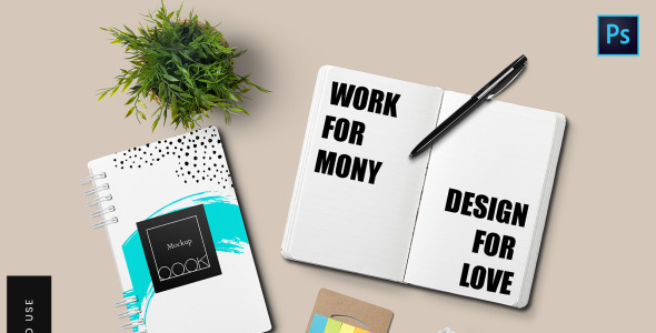 Мокап для продукта на тему графика