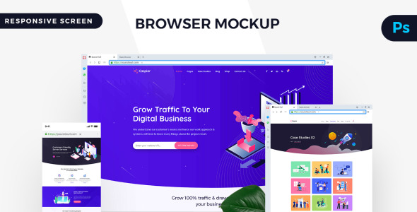 Мокап для продукта на тему графика