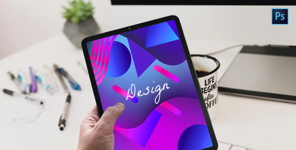 Мокап для продукта на тему графика