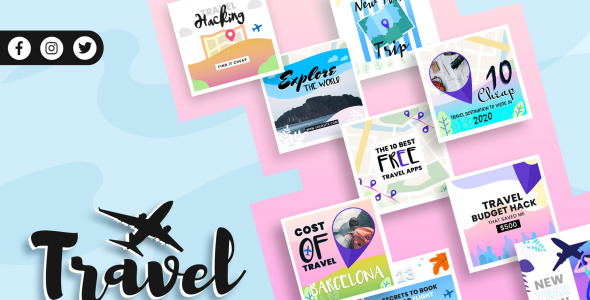 Шаблон для соцсетей на тему графика