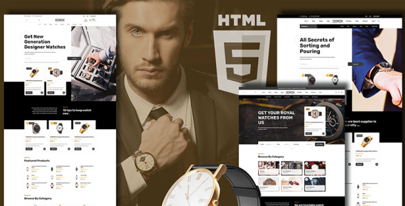 Dorox Luxurious Accessories Website Template