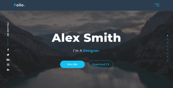 Personal Portfolio Landing Page Template