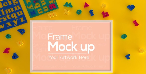 Мокап для продукта на тему графика