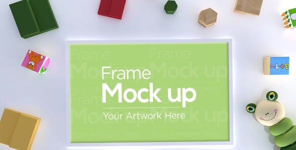 Мокап для продукта на тему графика