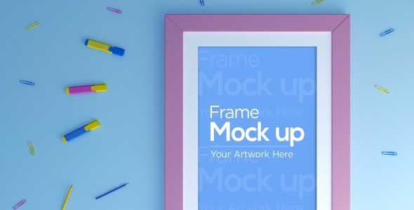 Мокап для продукта на тему графика