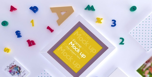 Мокап для продукта на тему графика