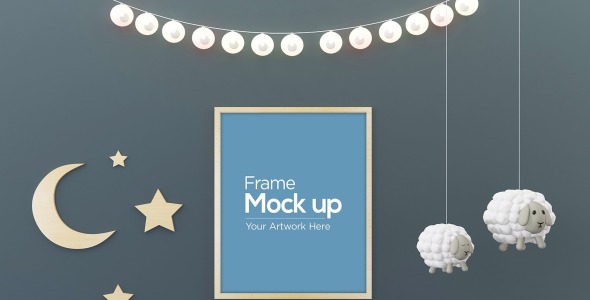 Мокап для продукта на тему графика