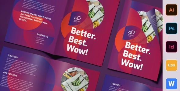 Download Advertising Agency Brochure Bifold Corporate Identity