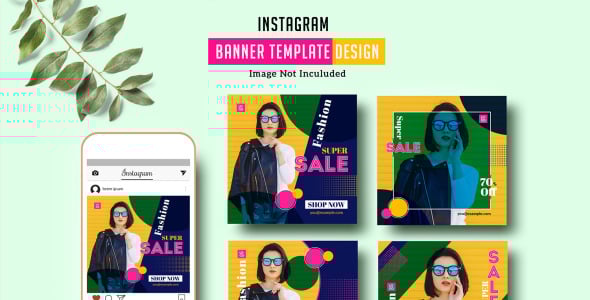 Шаблон для соцсетей на тему графика