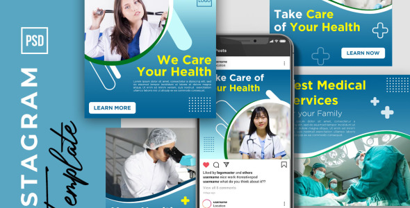 Шаблон для соцсетей на тему графика