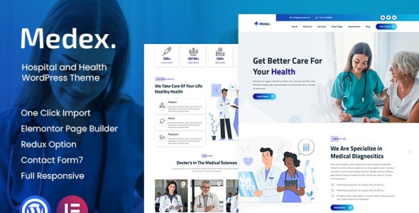 больница и здоровье wordpress тема