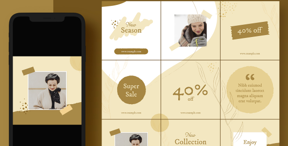 Шаблон для соцсетей на тему графика