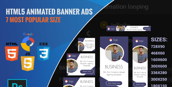 Animated Banner на тему коммуникации