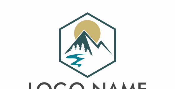 Шаблон логотипа на тему графика