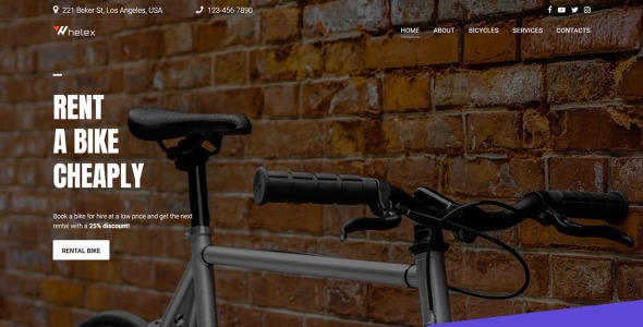 прокат велосипедов moto cms 3 шаблон