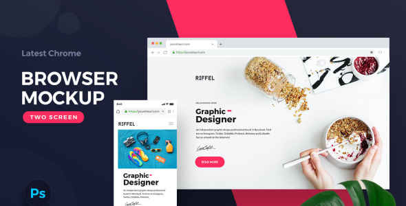 Мокап для продукта на тему графика