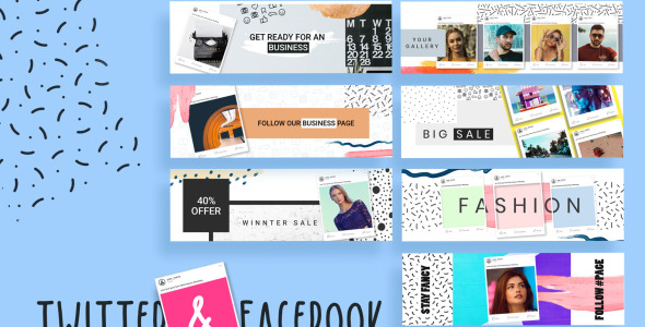 Шаблон для соцсетей на тему графика