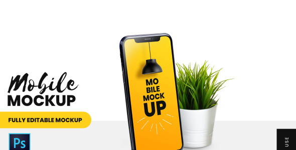 Мокап для продукта на тему графика