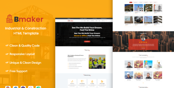 Bmaker  Responsive HTML Website Template
