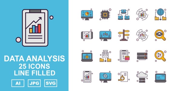 Набор иконок на тему data