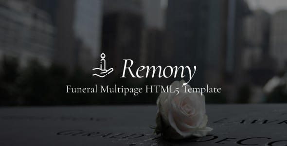похоронное бюро отзывчивый шаблон веб-сайта