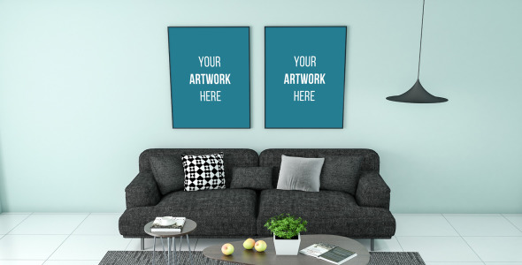 Мокап для продукта на тему графика