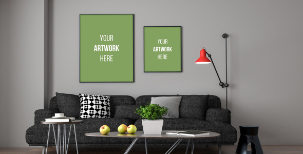 Мокап для продукта на тему графика