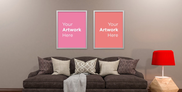 Мокап для продукта на тему графика