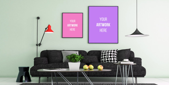 Мокап для продукта на тему графика