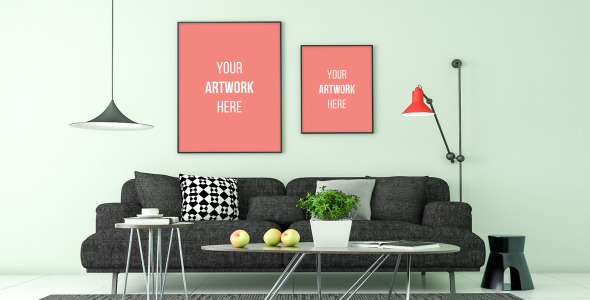 Мокап для продукта на тему графика