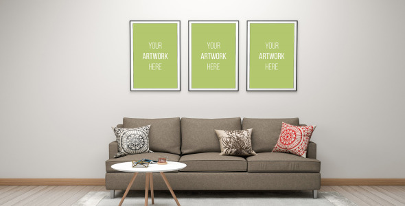 Мокап для продукта на тему графика