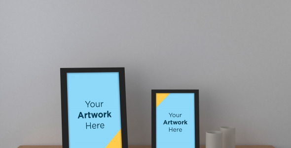 Мокап для продукта на тему графика