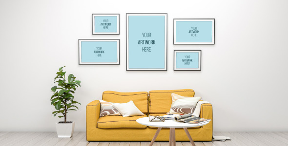 Мокап для продукта на тему графика