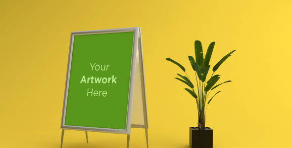 Мокап для продукта на тему графика