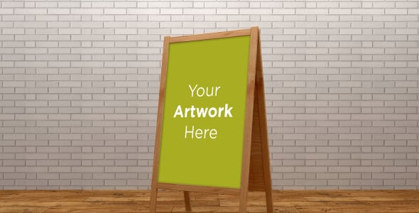 Мокап для продукта на тему графика