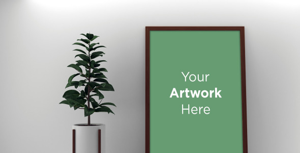 Мокап для продукта на тему графика