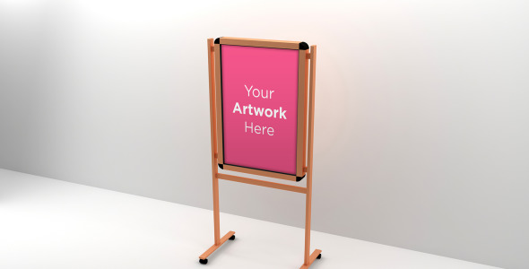 Мокап для продукта на тему графика