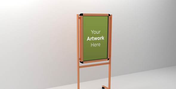 Мокап для продукта на тему графика