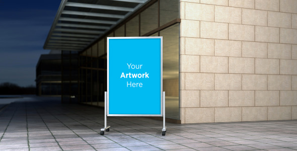 Мокап для продукта на тему графика