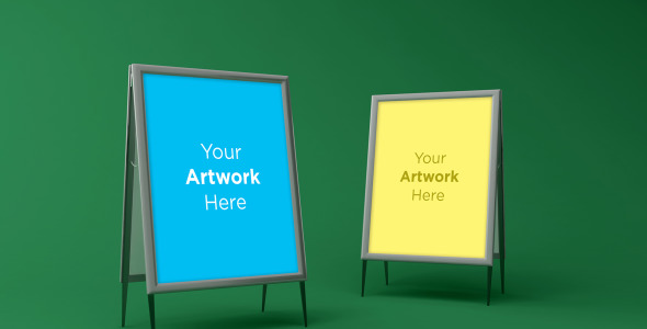 Мокап для продукта на тему графика