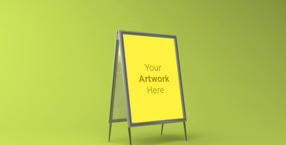 Мокап для продукта на тему графика