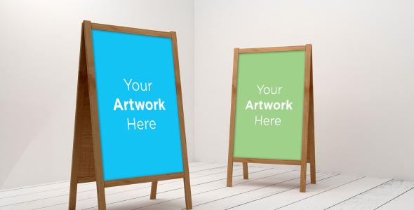 Мокап для продукта на тему графика