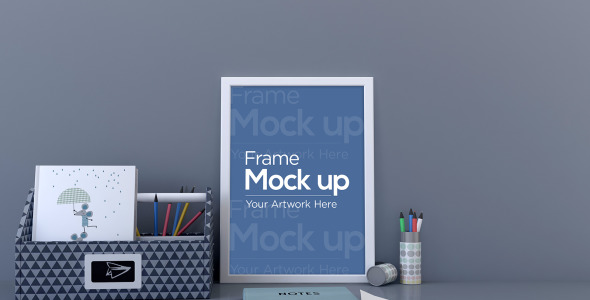 Мокап для продукта на тему графика