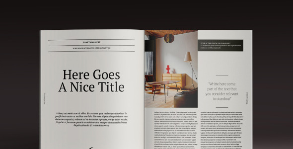 Magazine Template на тему графика