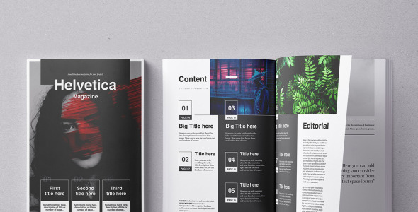 Magazine Template на тему графика