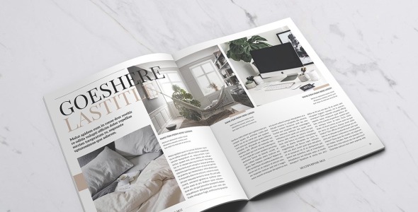 Magazine Template на тему графика