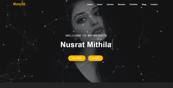 Personal Portfolio Landing Page Template