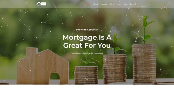 Real Estate Mortgage Landing Page Template